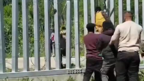 Fake Islamic asylum seekers invade Poland despite fence. Soon in your neighborhood.