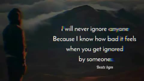 ignore someone