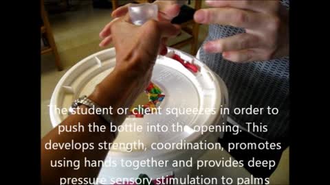 Creating Push and Squeeze Activities for students with Sensory Processing Disorders