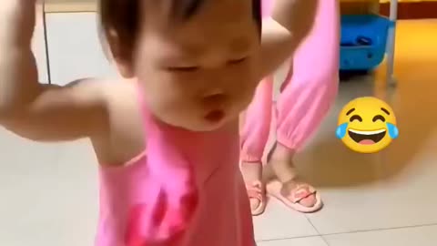 Adorable baby dancing | Baccha