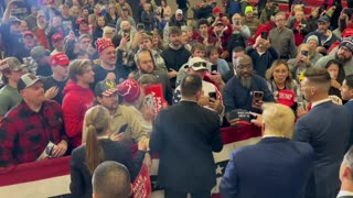 President Trump in Clinton, Iowa