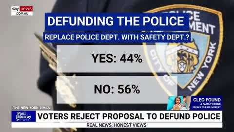 Voters reject bid to abolish the police in Minneapolis.