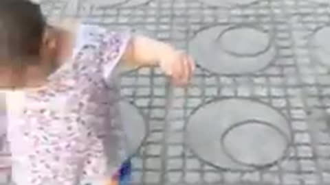 Two kids playing in the street - Games for Kids | Cute Baby Videos 2016