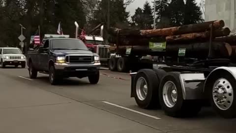Another freedom convoy protest leaves from Oregon today bound for DC!