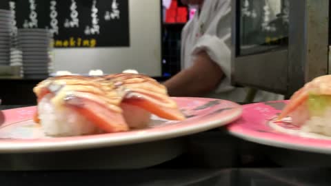 Running Sushi Sushi Japanese Food Food Fish Asian