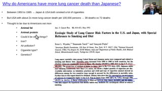 Why do Americans have more lung cancer deaths than Japanese?