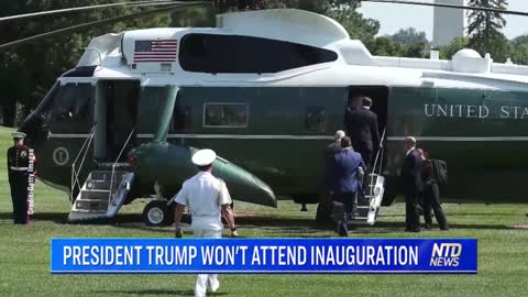 Trump Says He Won't Attend Biden Inauguration
