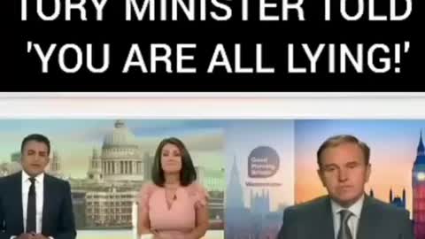 Tory minister lying on the news