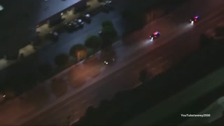 LA Police Chase... 2 PIT Moves & Smoke Flies... Suspect Keeps Going... Foot Bail Takedown