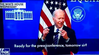 Biden Goes Blank When Asked If He's Ready for Press Conference