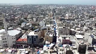 Before and after drone videos show a devastated Gaza