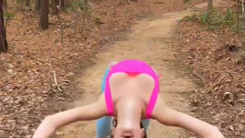 My favorite way to stretch at the beginning of a hike