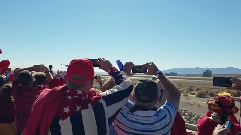 Air Force One leaving Bullhead City, Az.