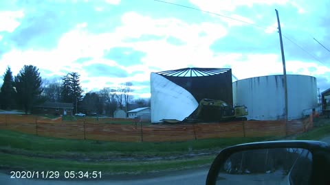 1 of 4 Ammonia Nitrate Tanks coming down after 45 years in southeast Iowa.