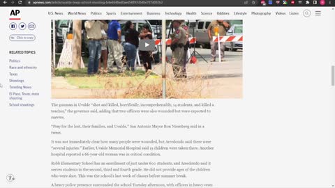 Texas Elementary School Shooting Leaves 18 Children And 3 Adults Dead!!!