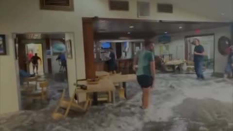 A Bigger Wave Hits The Marshall Islands Mess Hall The 2nd Time!!!