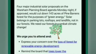 Protect Our Forests from Destructive Solar!