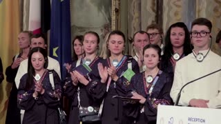 Paris mayor honors Ukrainian athletes with Grand Vermeil Medal