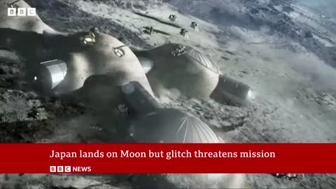 Japan lands on Moon but glitch threatens mission