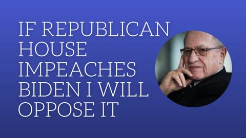 If Republican house impeaches Biden I will oppose it