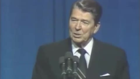President Ronald Reagan Shares a Joke