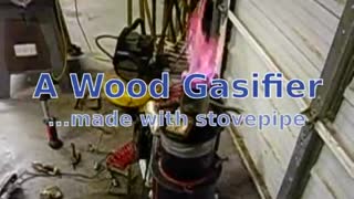 Wood gasifier made of stove pipe