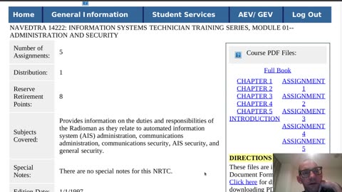 Summary of NAVEDTRA 14222 - Information Systems Technician (IT) Training Series, Module 01--Admini