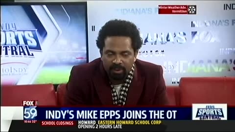 January 31, 2015 - Comedian Mike Epps Visits Indianapolis TV Station