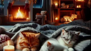 Winter Asmr whit cat