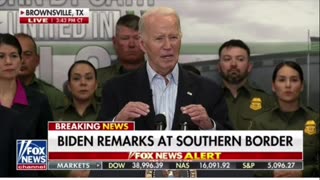 Joe Biden At The Border: You're A Neanderthal If You Don't Believe In Climate Change