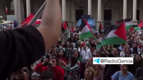 Muslims and other celebrate Islamic terrorists Hamas and call to intifada against Israe