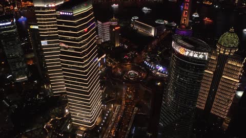 SHANGHAI Skyline by drone - Epic aerial 4k footage