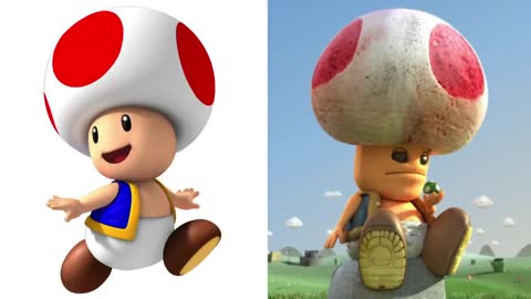 Super Mario characters in real life