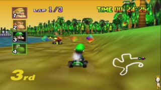 Mario Kart 64 100CC Playthrough Nintendo 64