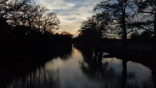 Texas hill country sunset