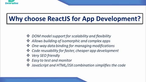 React Js Development Services - Deorwine Infotech