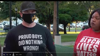 Proud boys and Black lives matter working on police reform