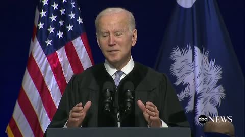 Biden demands action on voting rights in commencement speech.