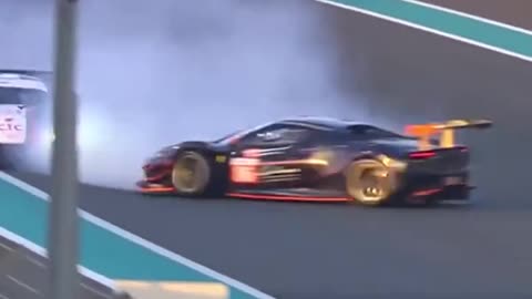 DRIVER OK: After an epic overtake, hard racing gone bad