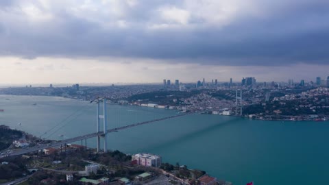 Sky timelapse over Istanbul