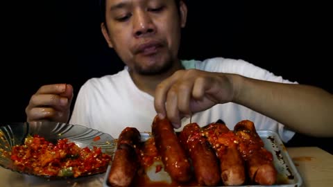 WOW AMAZING MUKBANG SPICY SAMBEL GEPREK! NEWEST SPICY MUKBANG!! || spicy food mukbang