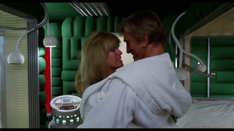 Saturn 3 1980 Farrah Fawcett Kirk Douglas scene remastered 4k