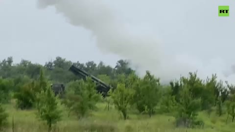 Ukraine War - Footage of the combat work of the MLRS "Smerch" during the special operation
