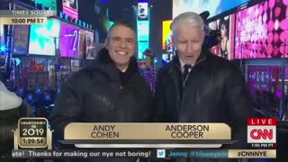 Anderson Cooper taking tequila shots live on air