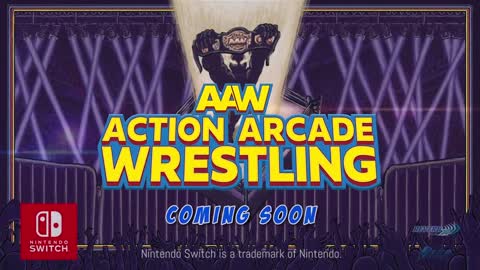 Action Arcade Wrestling - Official Nintendo Switch Release Window Trailer (Warning: Flashing Lights)