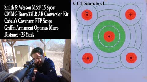 CMMG Bravo 22LR Conversion Kit - Function and Accuracy Test - Smith & Wesson M&P 15 Sport