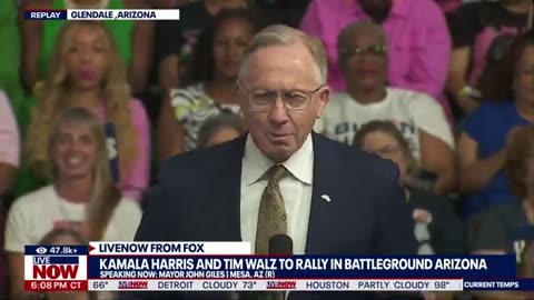 Republican mayor bashes GOP, Donald Trump while speaking at Harris, Walz rally | LiveNOW from FOX