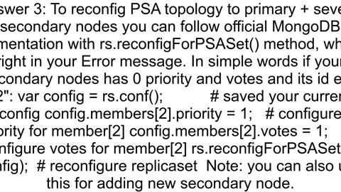 Removing arbiter from primarysecondaryarbiterarbiter mongodb cluster