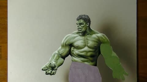 Draw The Hair Color Of The Hulk