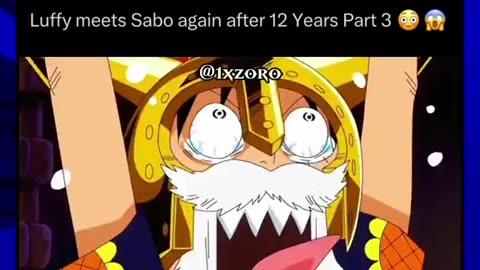 Luffy met with sabo after long time